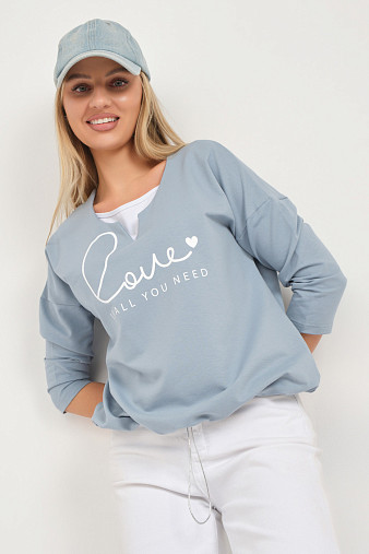 Свитшот женский Шрифт арона