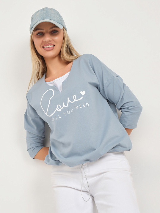 Свитшот женский Шрифт арона