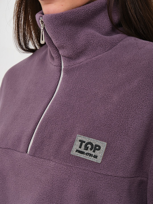 Толстовка жен. Тренд флис т.лиловый