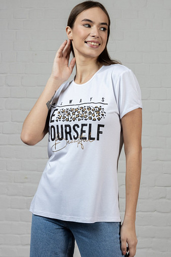 Футболка Селфи белый