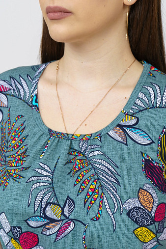 Футболка Фонарик х/б фисташка/папоротник