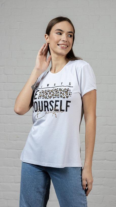 Футболка Селфи белый