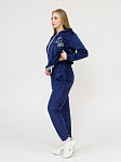 Костюм Уют велюр синий