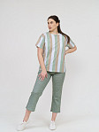 Костюм Поэзия фисташка/полоса