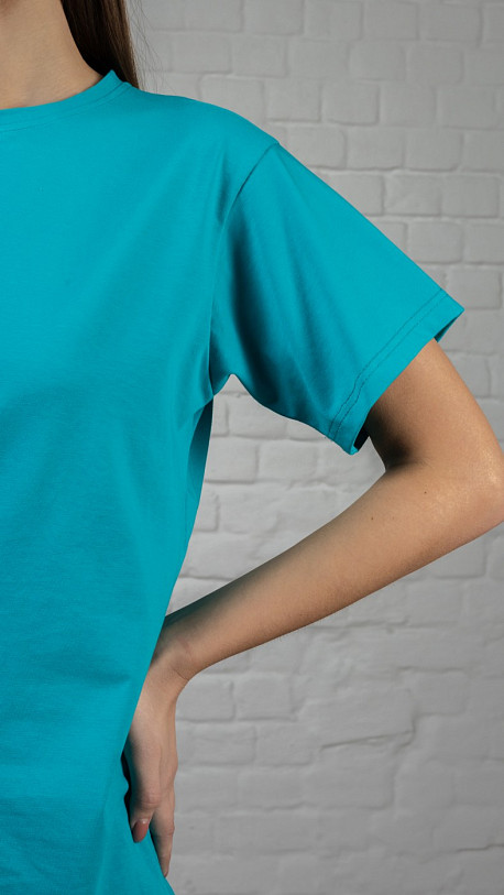 Футболка женская Ритм изумруд