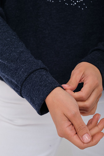 Джемпер жен. Гламур ангора синий