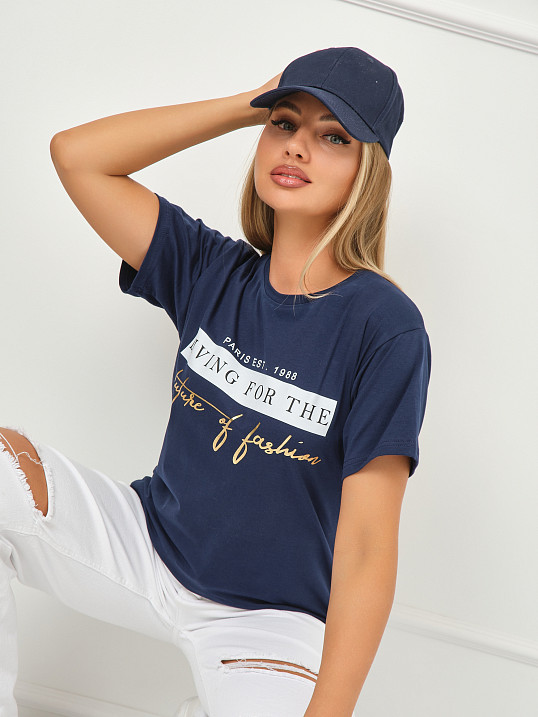 Футболка женская Имидж индиго