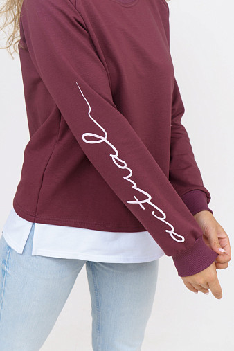 Толстовка женская Дабл лиловый