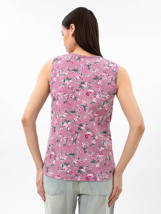 Майка Летнее признание брусника/цветы