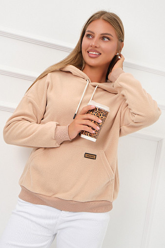 Толстовка женская Бэлла флис беж