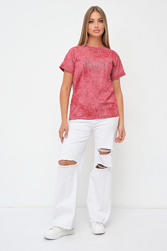 Футболка женская Арабеска бордо