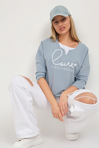 Свитшот женский Шрифт арона