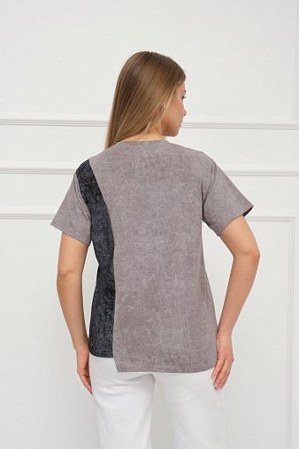 Футболка женская Рефлекс серый/антрацит