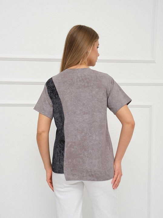 Футболка женская Рефлекс серый/антрацит