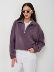 Толстовка жен. Тренд флис т.лиловый