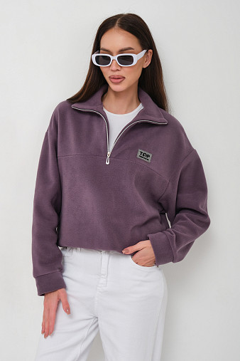 Толстовка жен. Тренд флис т.лиловый