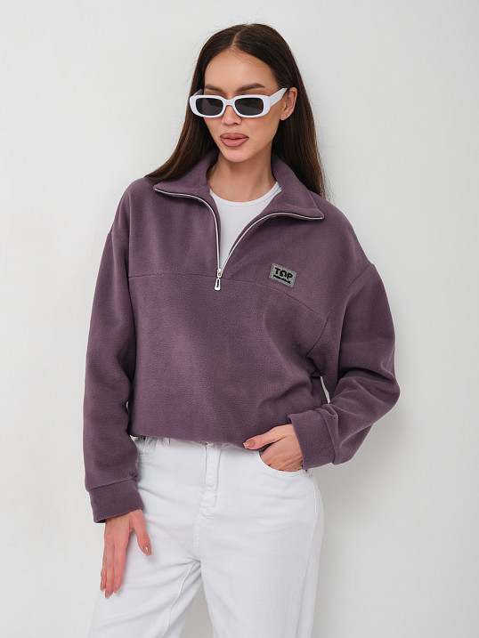 Толстовка жен. Тренд флис т.лиловый