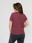 Футболка женская Моника бордо/меланж
