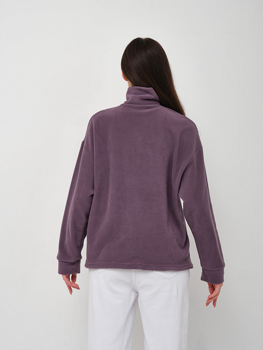 Толстовка жен. Тренд флис т.лиловый