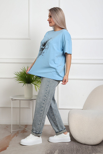 Футболка женская Жанет голубой