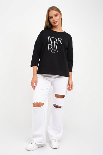 Свитшот женский Одри черный