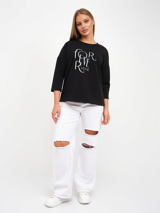 Свитшот женский Одри черный