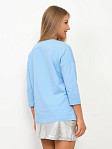 Лонгслив Стиль голубой