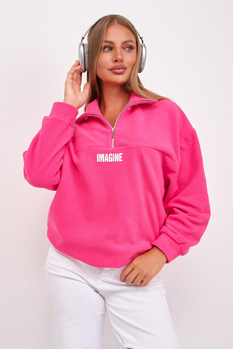 Толстовка жен. Тренд-2 флис малина