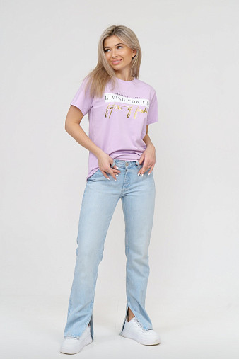 Футболка женская Имидж лаванда