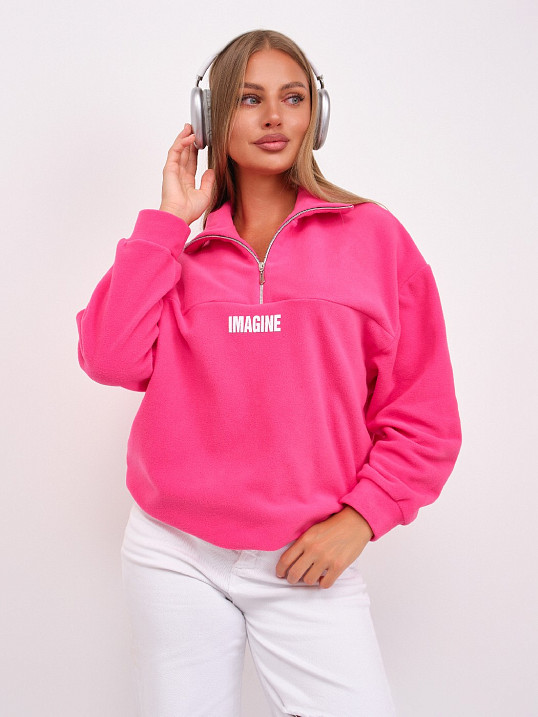 Толстовка жен. Тренд-2 флис малина