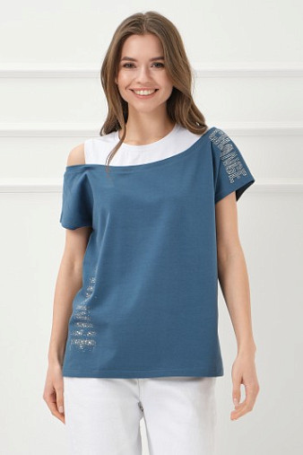 Футболка женская Мирэль петроль
