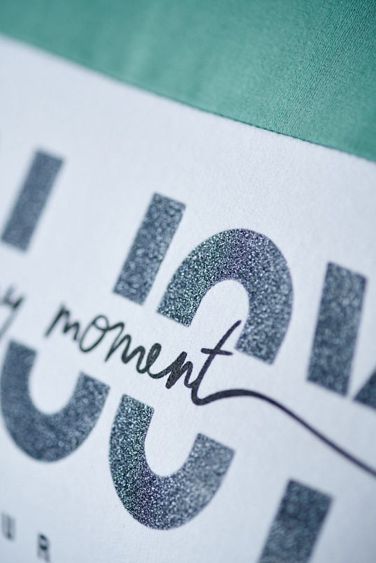 Толстовка женская Триада аква/мята