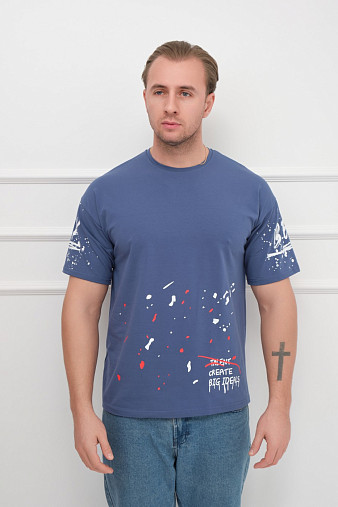 Футболка мужская Дорс индиго