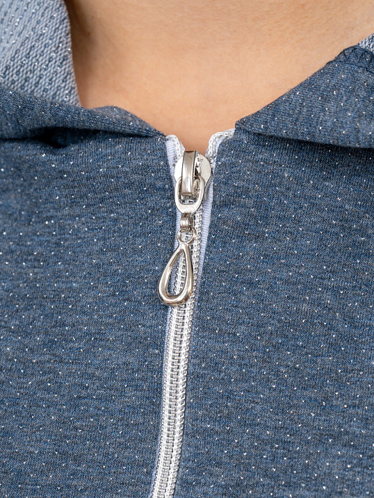 Толстовка женская Мираж футер индиго