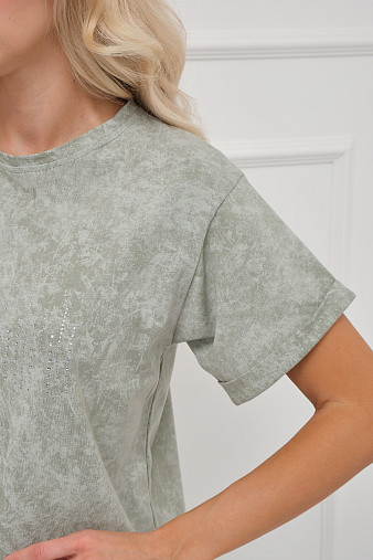 Футболка женская Арабеска фисташка