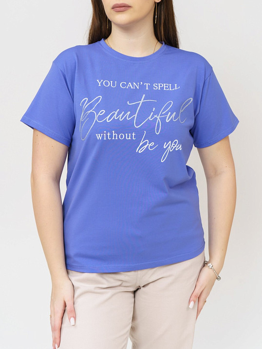 Футболка женская Эстель василёк