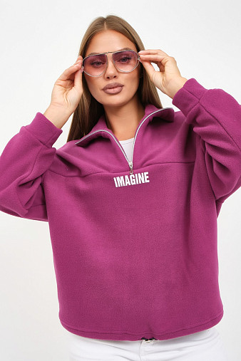 Толстовка жен. Тренд-2 флис лиловый