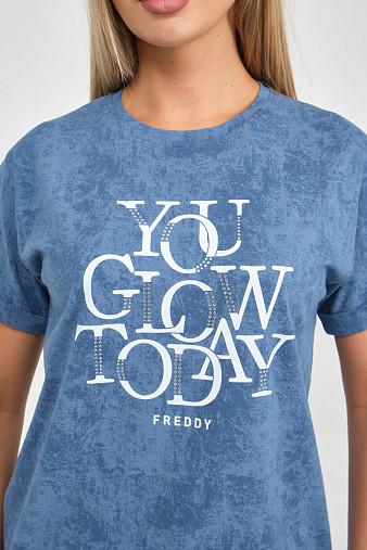 Футболка жен. Лиона варенка индиго