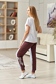 Брюки женские Тонус бордо/меланж