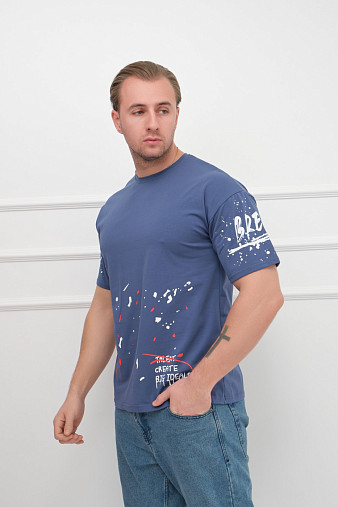 Футболка мужская Дорс индиго