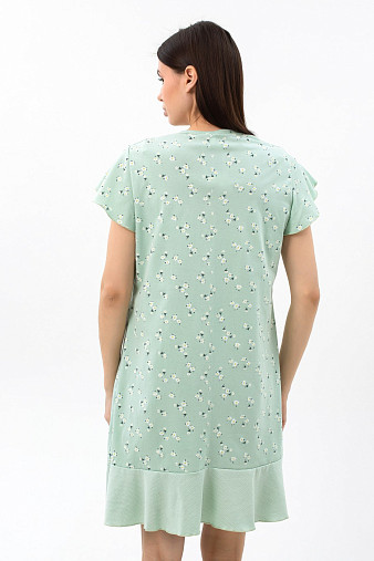 Ночная сорочка Астра крыло фисташка/цветы