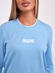 Лонгслив женский Сигма голубой