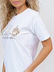Футболка женская Смайл белый