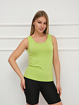 Майка вискозная однотонная лайм