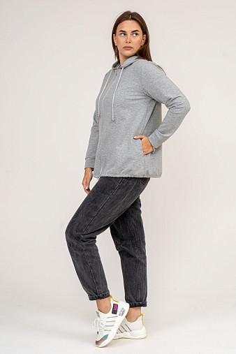 Толстовка женская Мираж футер серый
