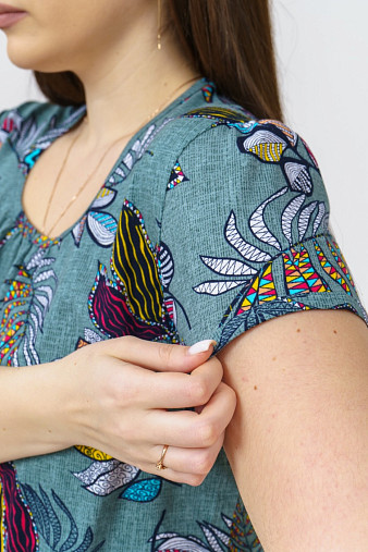 Футболка Фонарик х/б фисташка/папоротник