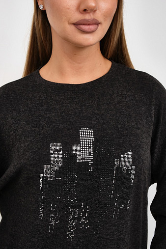 Джемпер женский Келли-2 т.серый