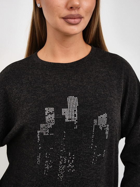 Джемпер женский Келли-2 т.серый