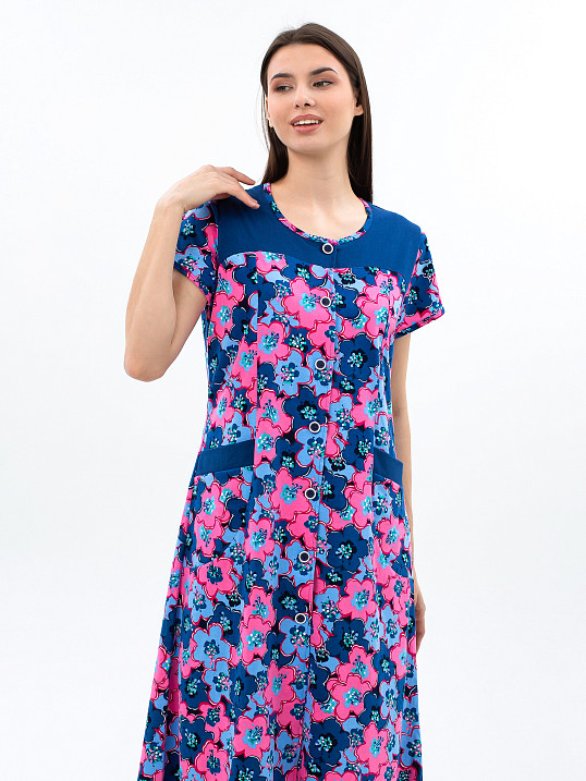 Халат Дыхание Лета розовый/цветы