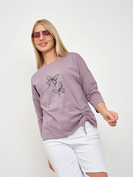 Лонгслив женский Сати корица